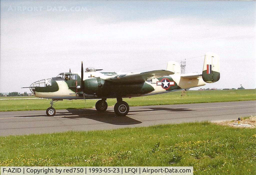 F-AZID, 1945 North American B-25J Mitchell Mitchell C/N 108-47562, Photograph by Edwin van Opstal with permission. Scanned from a color print.