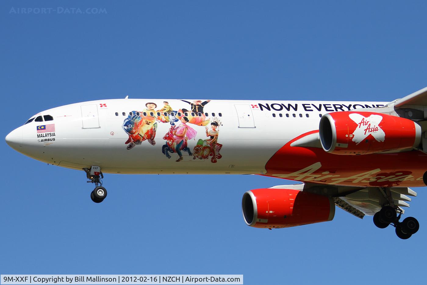 9M-XXF, 2009 Airbus A330-343X C/N 1126, finals to 02