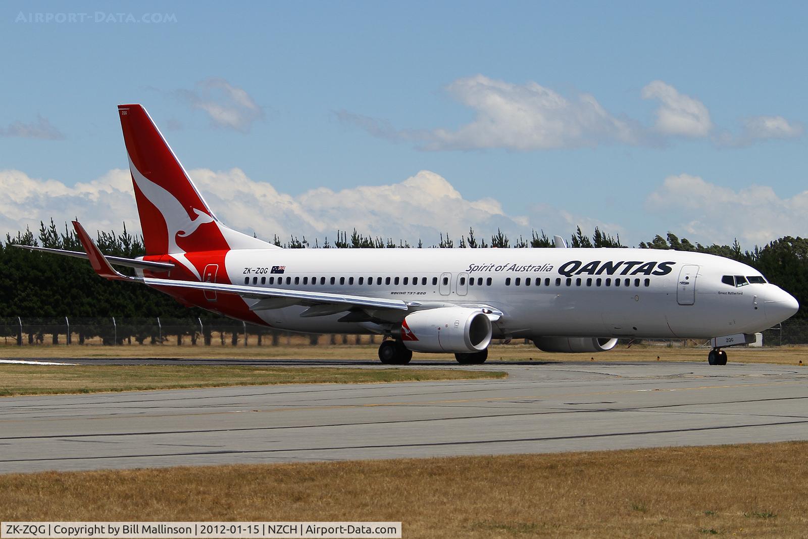 ZK-ZQG, 2011 Boeing 737-838 C/N 34190, taxi from 29