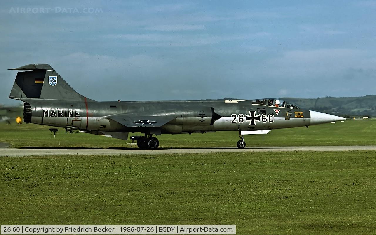 26 60, Lockheed F-104G Starfighter C/N 683-7406, taxying to the flightline