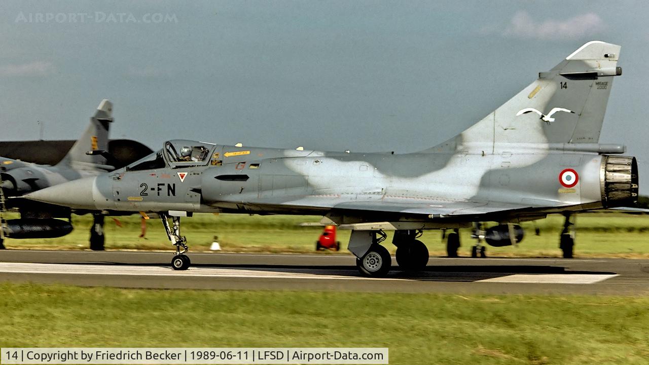 14, Dassault Mirage 2000C C/N 14, taxying to the flightline