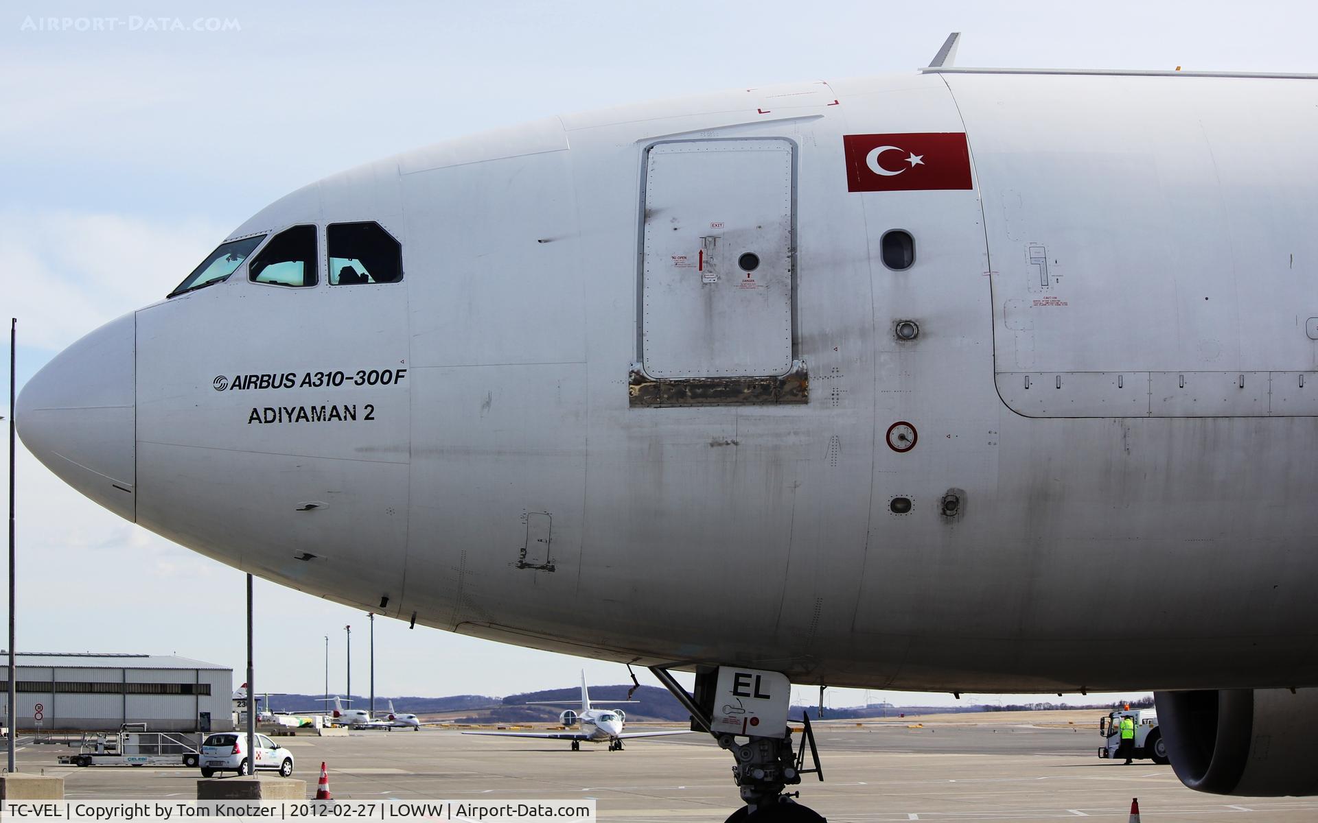 TC-VEL, 1991 Airbus A310-308(F) C/N 622, LOWW-VIE-Block A - Detail