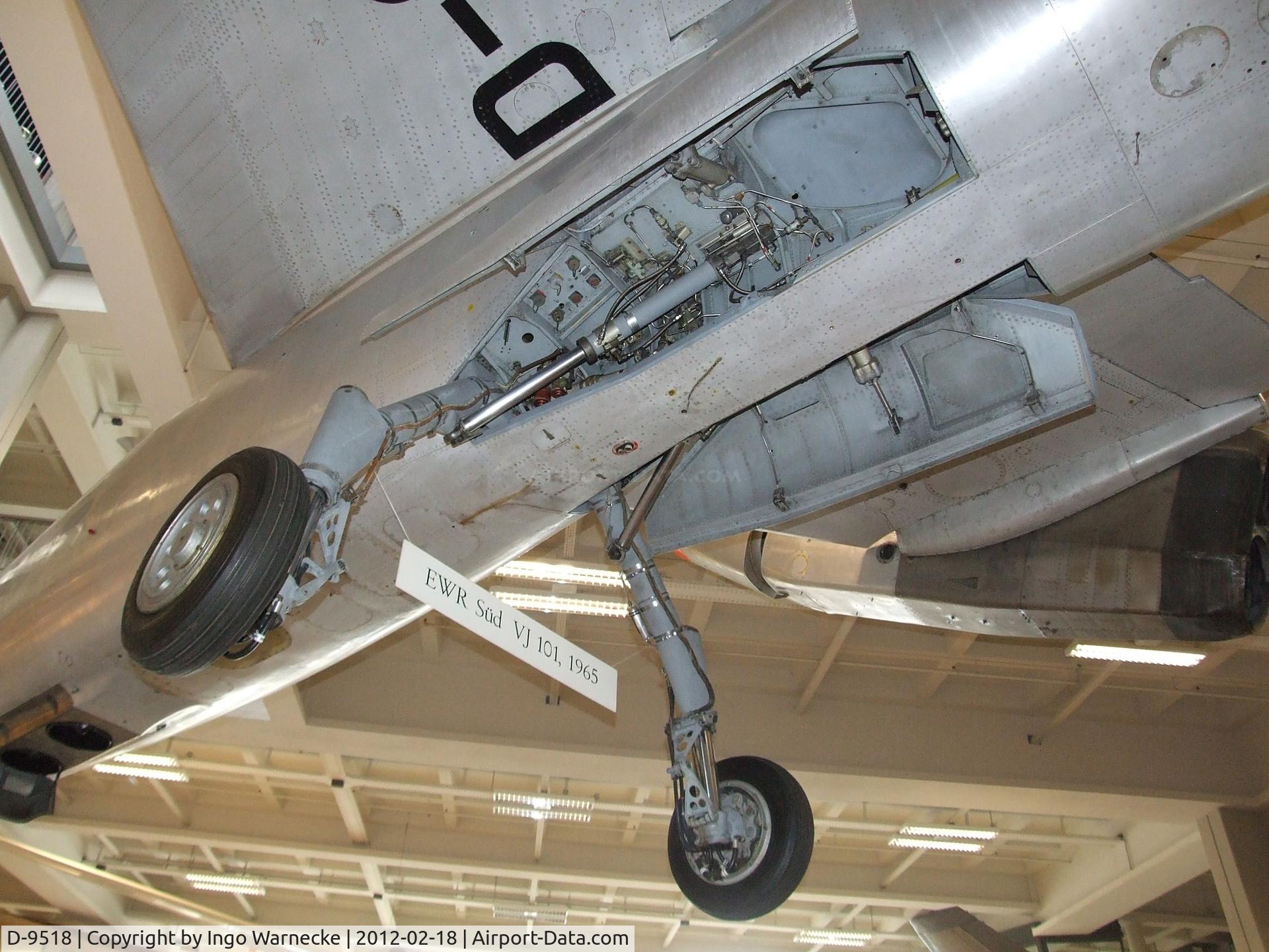 D-9518, 1965 EWR VJ101C C/N X2, EWR (Entwicklungsring Süd) VJ-101C at the Deutsches Museum, München (Munich)