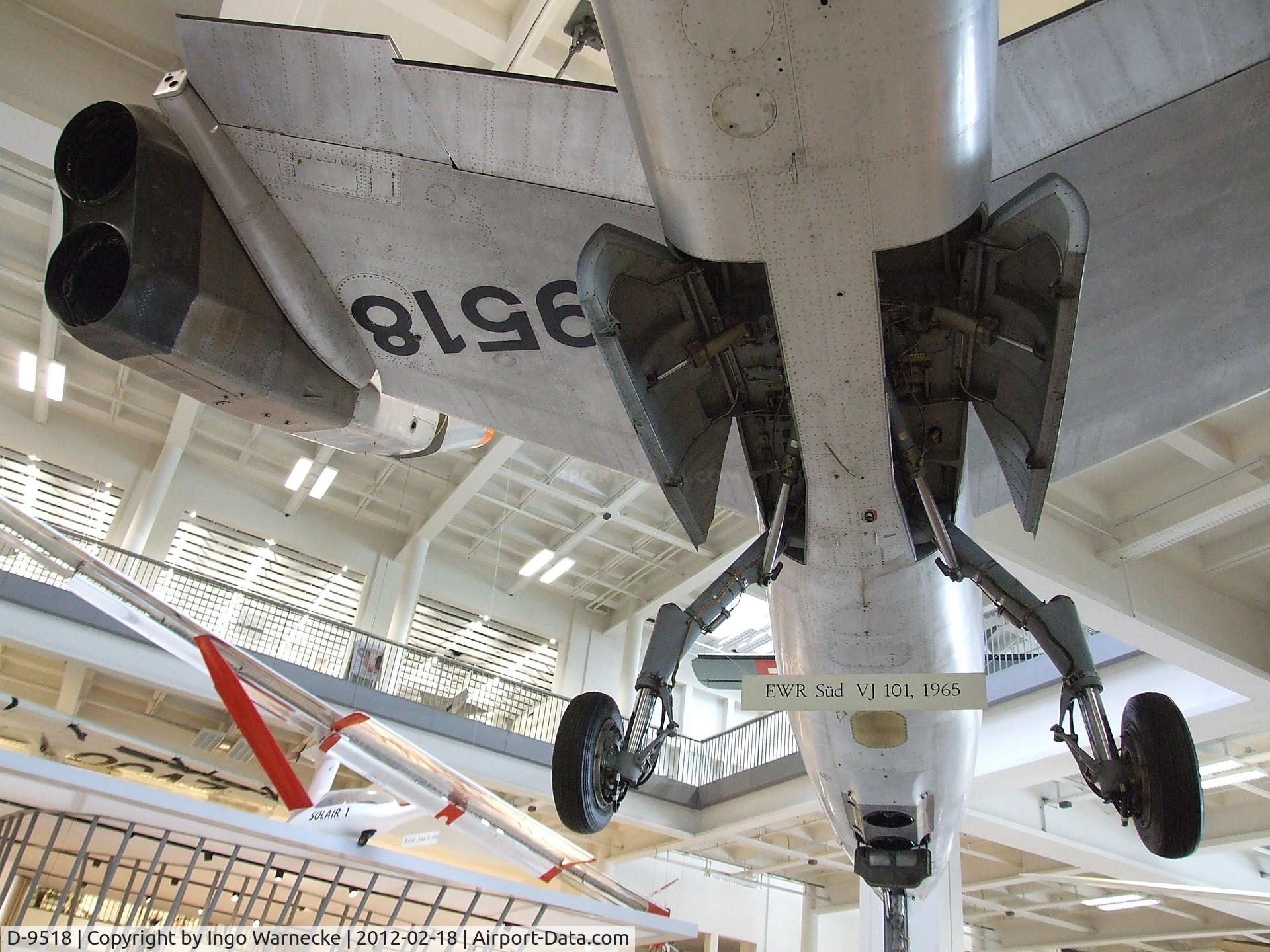 D-9518, 1965 EWR VJ101C C/N X2, EWR (Entwicklungsring Süd) VJ-101C at the Deutsches Museum, München (Munich)