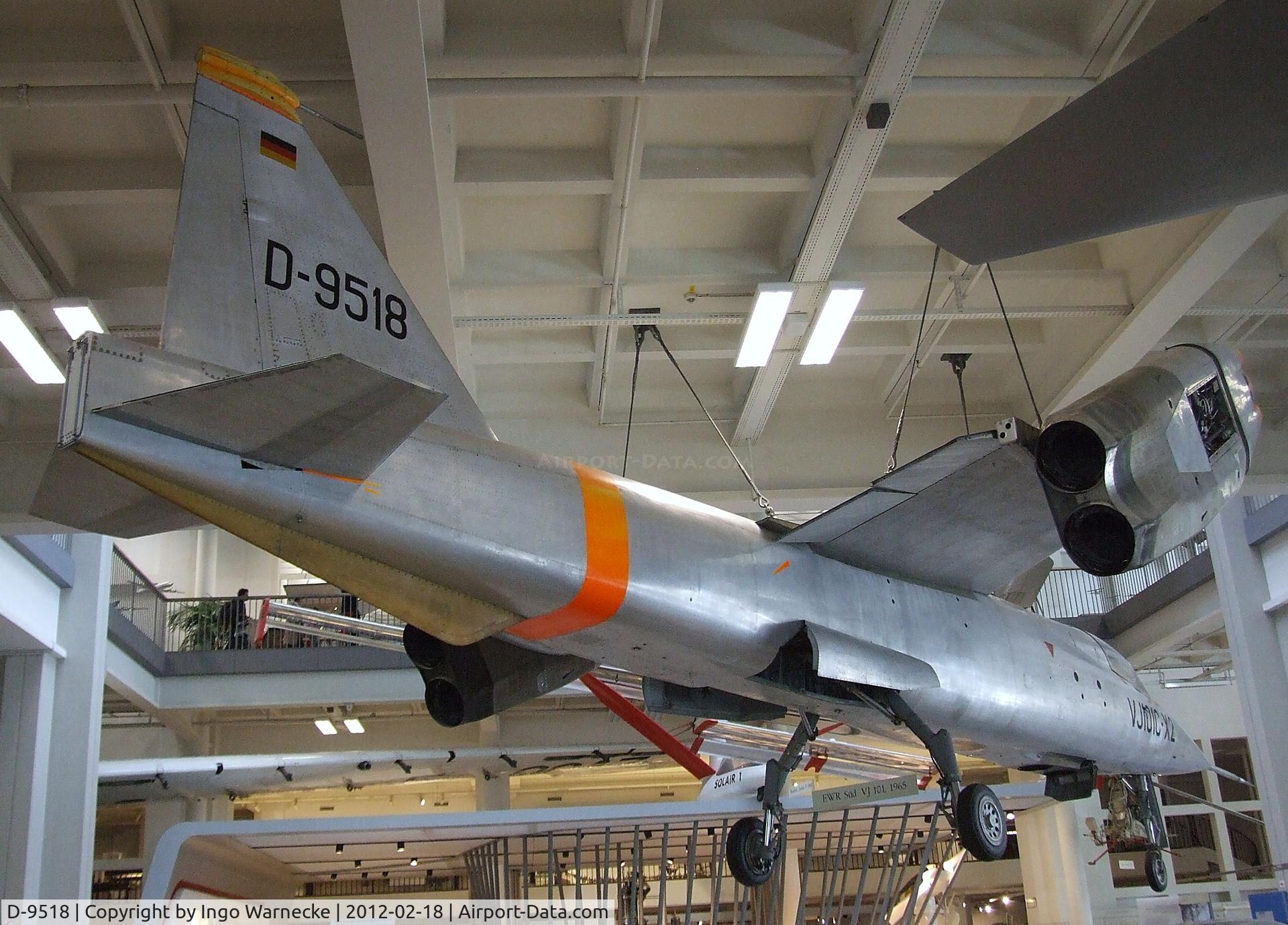 D-9518, 1965 EWR VJ101C C/N X2, EWR (Entwicklungsring Süd) VJ-101C at the Deutsches Museum, München (Munich)
