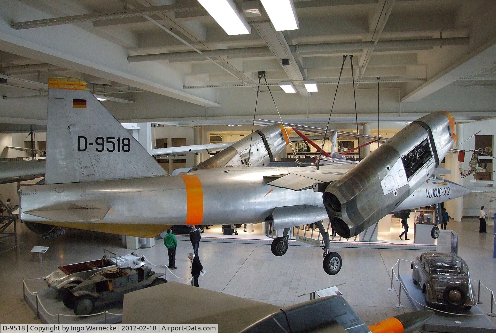 D-9518, 1965 EWR VJ101C C/N X2, EWR (Entwicklungsring Süd) VJ-101C at the Deutsches Museum, München (Munich)