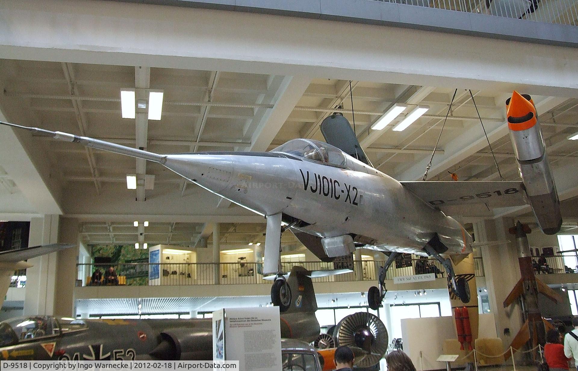 D-9518, 1965 EWR VJ101C C/N X2, EWR (Entwicklungsring Süd) VJ-101C at the Deutsches Museum, München (Munich)