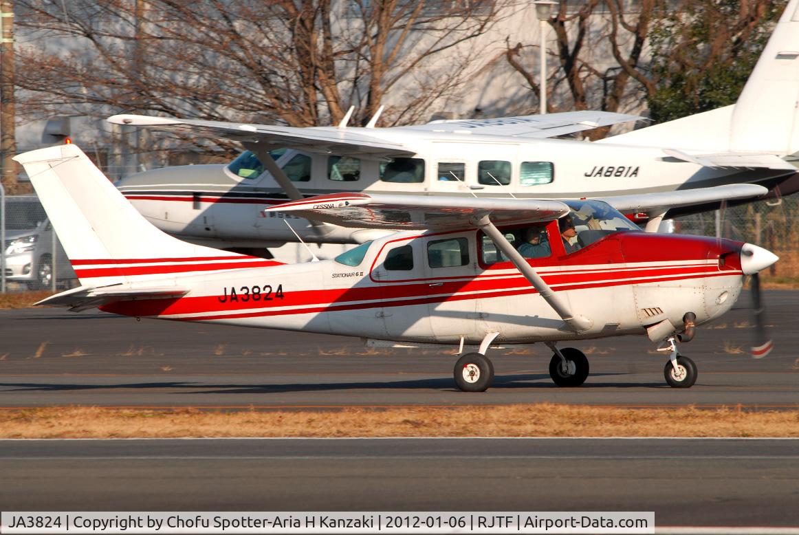 JA3824, 1979 Cessna TU206G 6 II Turbo Stationair C/N U20604888, NikonD200+TAMRON AF 200-500mm F/5-6.3 LD IF