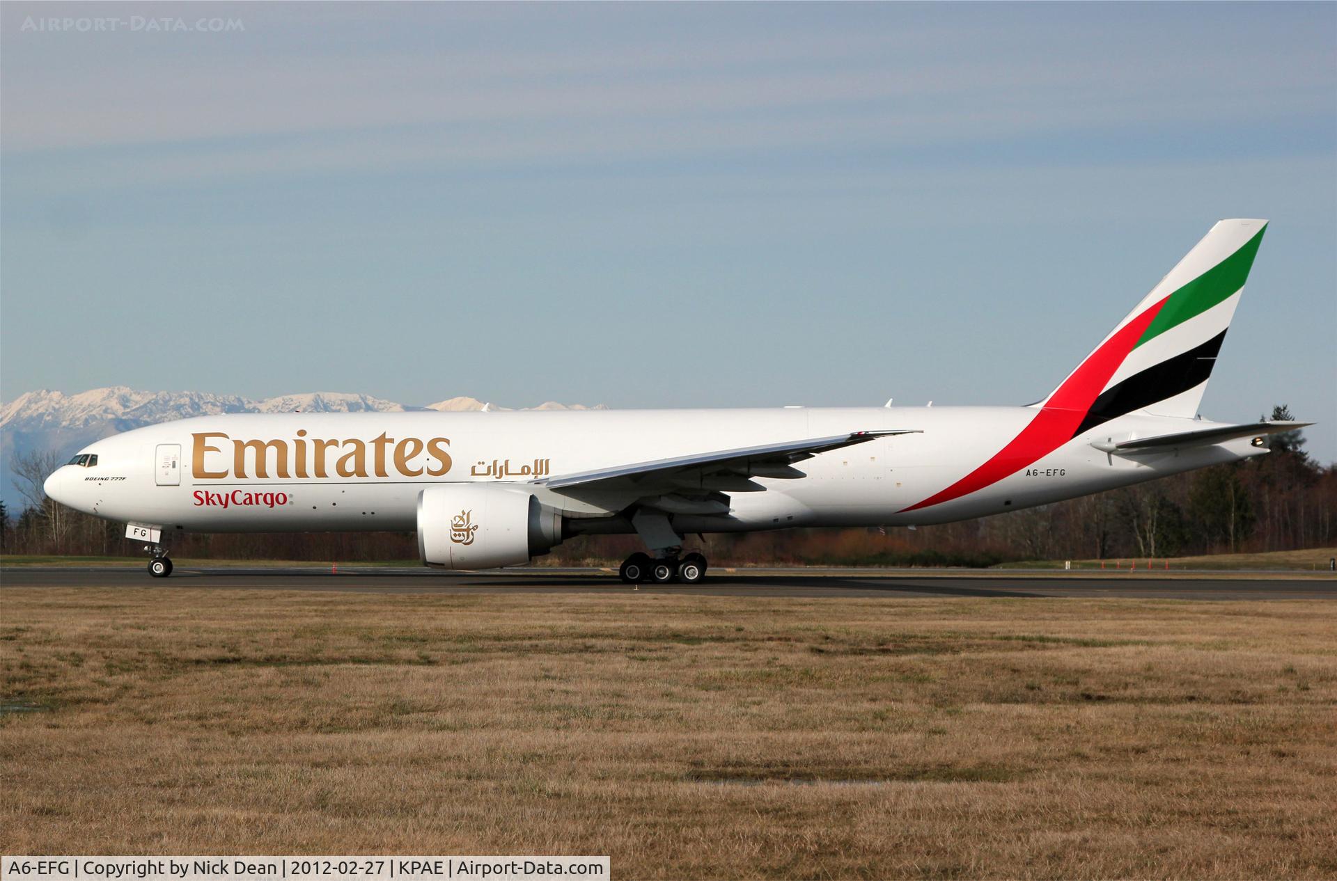 A6-EFG, 2012 Boeing 777-F1H C/N 35613, KPAE/PAE