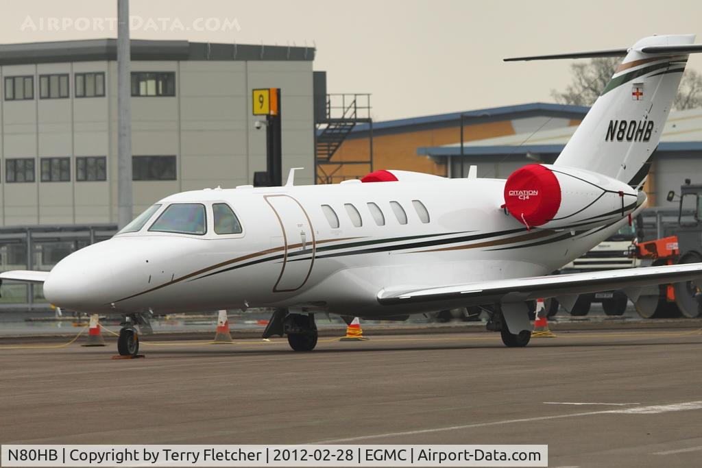 N80HB, 2010 Cessna 525C CitationJet CJ4 C/N 525C-0017, Cessna 525C, c/n: 525C0017 at Southend UK