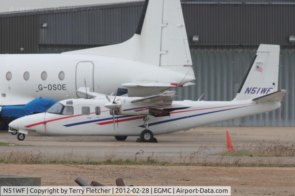 N51WF, 1981 Gulfstream American 690C Jetprop 840 C/N 11684, 1981 Gulfstream Am Corp Comm Div 690C, c/n: 11684 at Southend