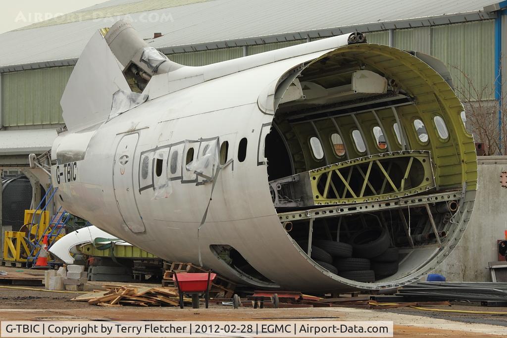 G-TBIC, 1984 British Aerospace BAe.146-200 C/N E2025, All that remains of 1984 British Aerospace BAE.146-200, c/n: E2025 at Southend