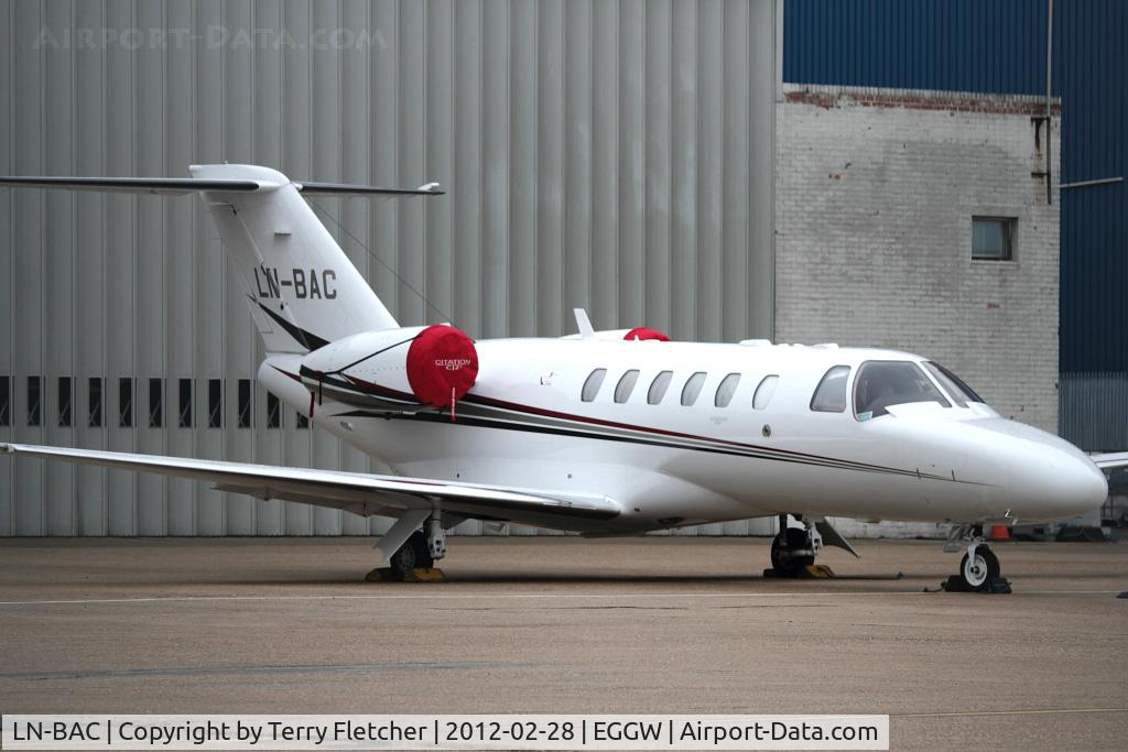 LN-BAC, 2009 Cessna 525A CitationJet CJ2 C/N 525A-0446, 2008 Cessna 525A Citation CJ2+, c/n: 525A-0446 at Luton