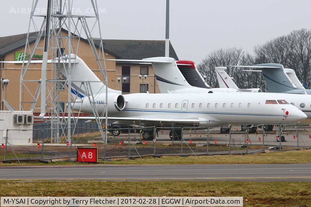 M-YSAI, 2005 Bombardier BD-700-1A11 Global 5000 C/N 9166, 2005 Bombardier BD-700-1A11 Global 5000, c/n: 9166 at Luton