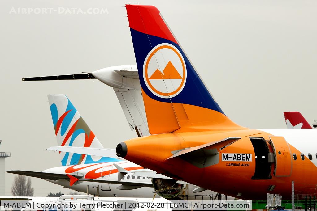 M-ABEM, 1998 Airbus A320-214 C/N 772, M-ABEM - 1998 Airbus A320-214, c/n: 772 - in former colours of Armavia (ex EK-32006) - due to become N132SB at Southend