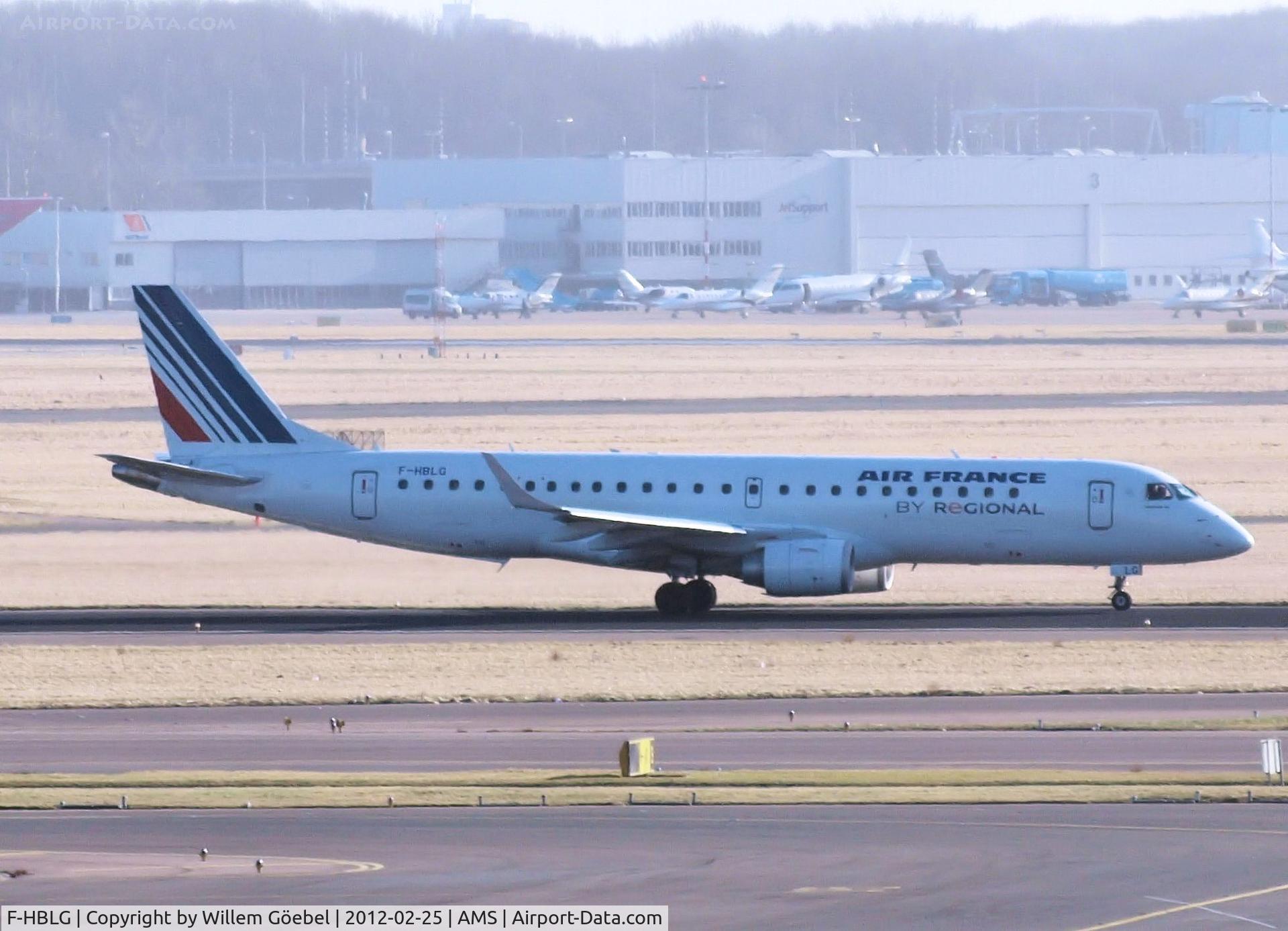 F-HBLG, 2009 Embraer 190LR (ERJ-190-100LR) C/N 19000254, Ready for take off of rw L18 of Amsterdam Airport