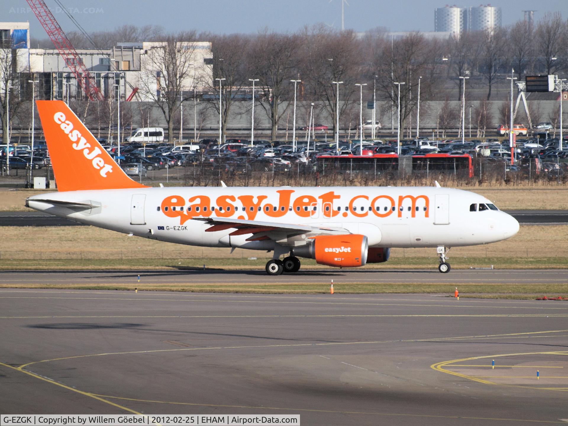 G-EZGK, 2011 Airbus A319-111 C/N 4717, Ready for take off of rw L18 of Amsterdam Airport