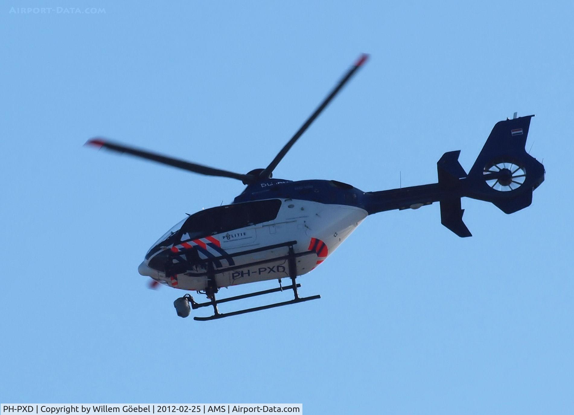 PH-PXD, 2009 Eurocopter EC-135P-2i C/N 0798, Take off from  Schiphol Airport