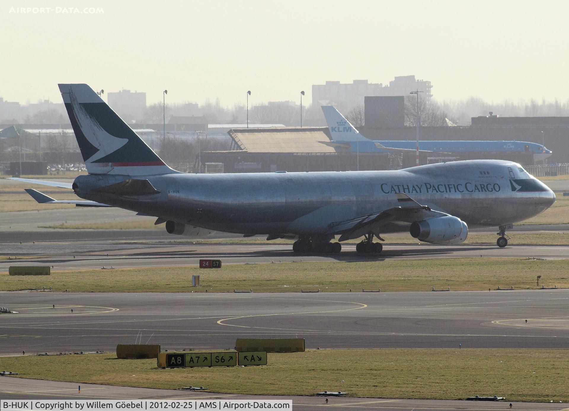B-HUK, 1995 Boeing 747-467F/SCD C/N 27503, Take off from runway 24 of Schiphol Airport