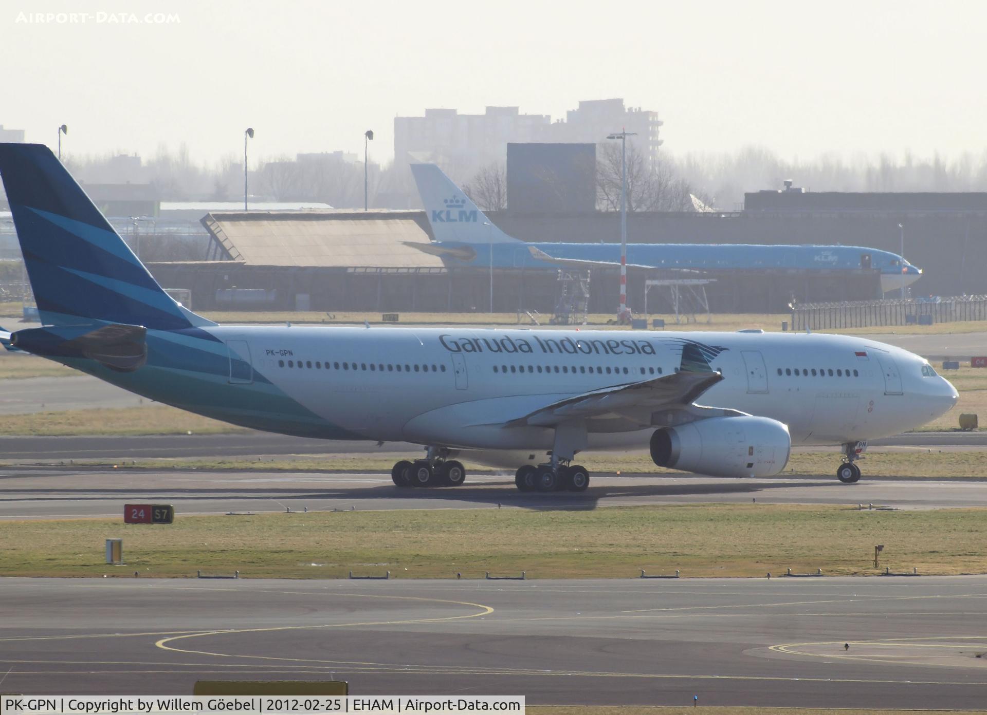PK-GPN, 2011 Airbus A330-243 C/N 1261, Take off from runway 24 of Schiphol Airport
