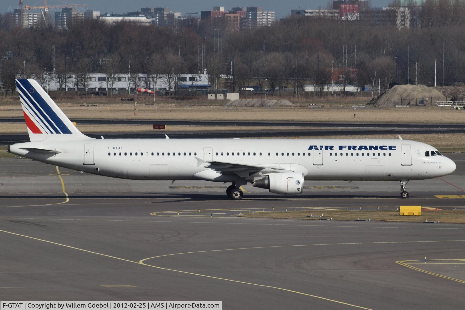 F-GTAT, 2008 Airbus A321-211 C/N 3441, Taxi to the gate of Schiphol Airport