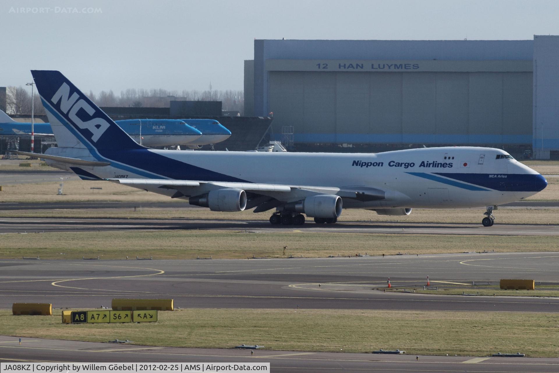 JA08KZ, 2008 Boeing 747-4KZF C/N 36135, Ready for take off from runway 24 of Schiphol Airport