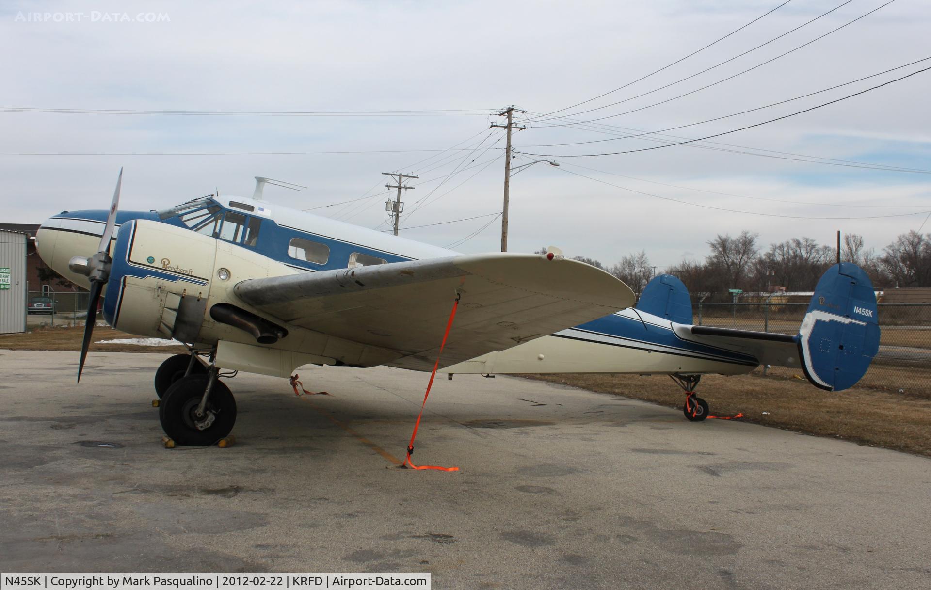 N45SK, 1952 Beech C-45H Expeditor C/N AF-645, Beech C-45H