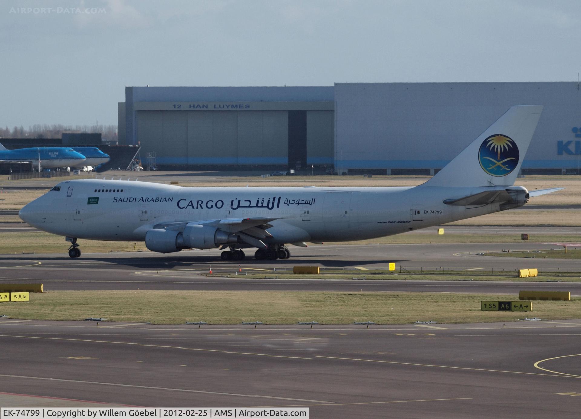 EK-74799, 1989 Boeing 747-281B/SF C/N 24399, Taxi to runway 24 of Schiphol Airport