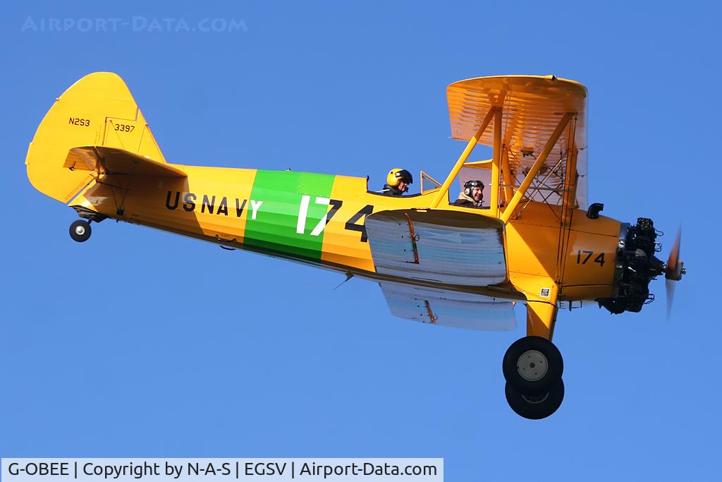 G-OBEE, 1941 Boeing A75N1 C/N 75-1174, Based