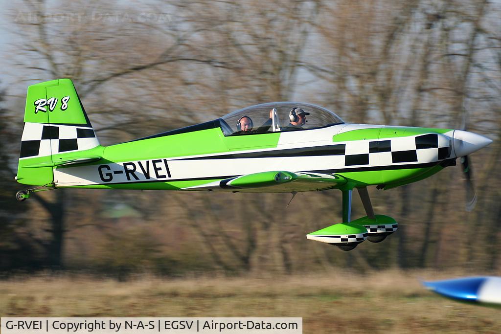 G-RVEI, 2011 Vans RV-8 C/N LAA 303-14961, Departing