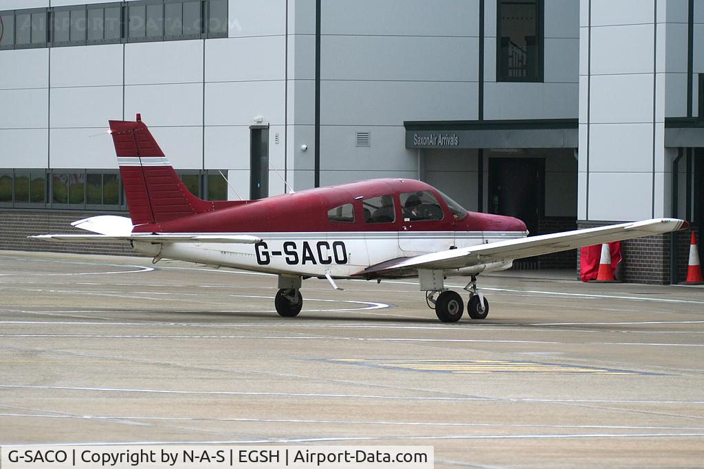 G-SACO, 1984 Piper PA-28-161 Cherokee Warrior II C/N 28-8416085, Visitor