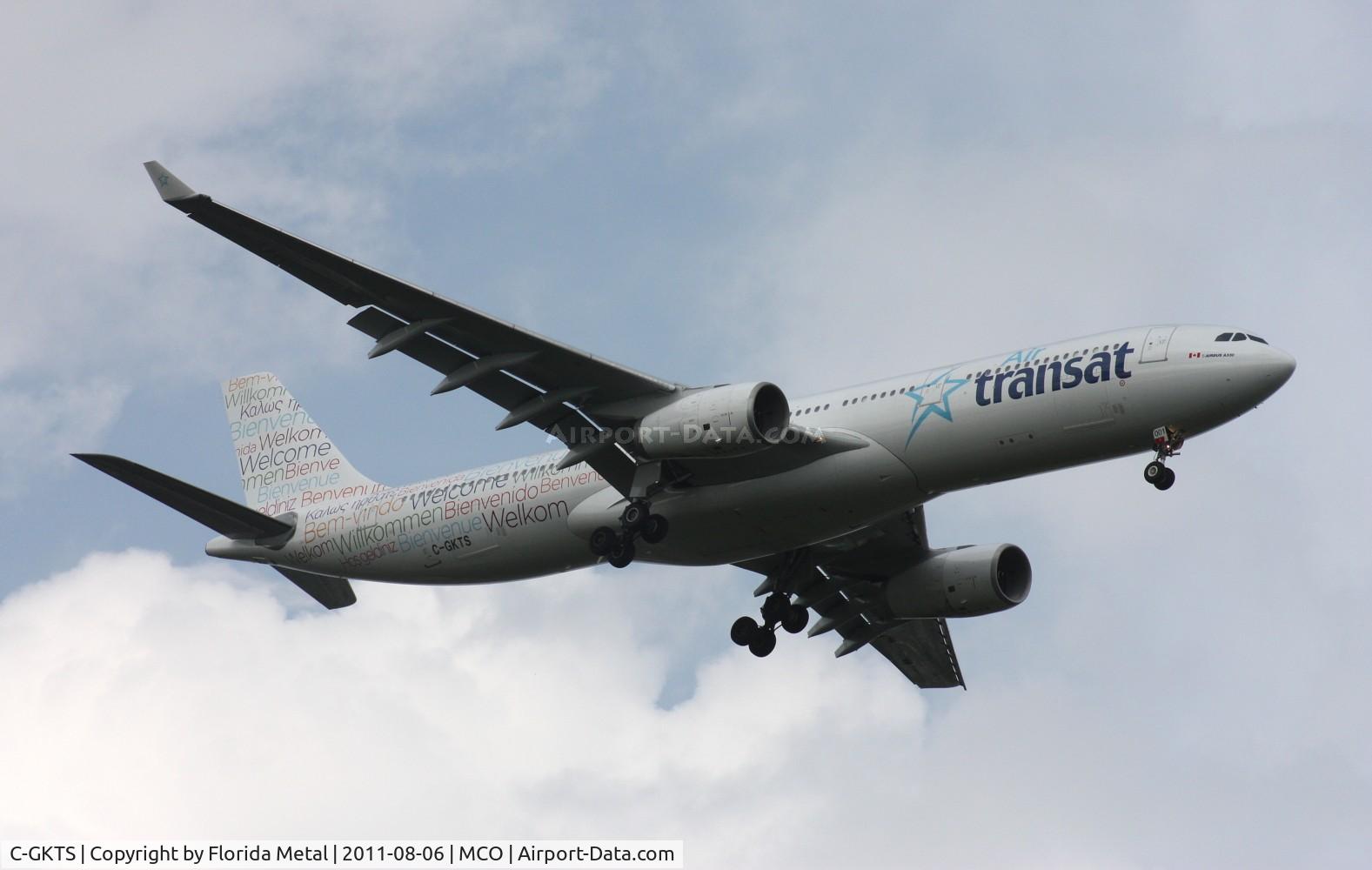 C-GKTS, 1995 Airbus A330-342 C/N 111, Air Transat in a short lived and not too popular livery with 