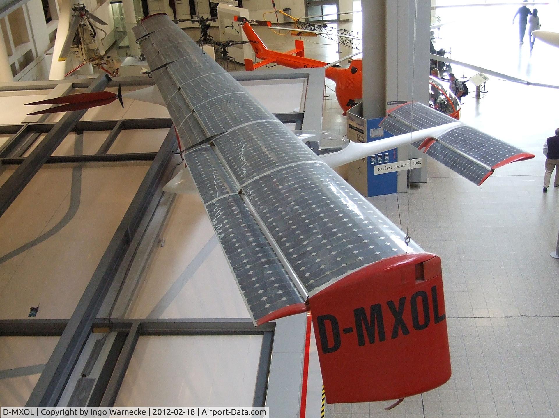 D-MXOL, 1983 Rochelt Solair 1 C/N V1, Rochelt Solair 1 at the Deutsches Museum, München (Munich)