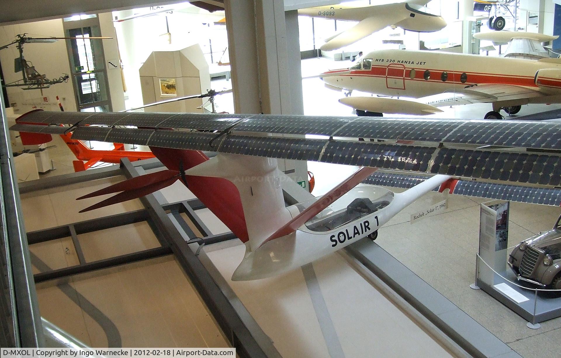 D-MXOL, 1983 Rochelt Solair 1 C/N V1, Rochelt Solair 1 at the Deutsches Museum, München (Munich)