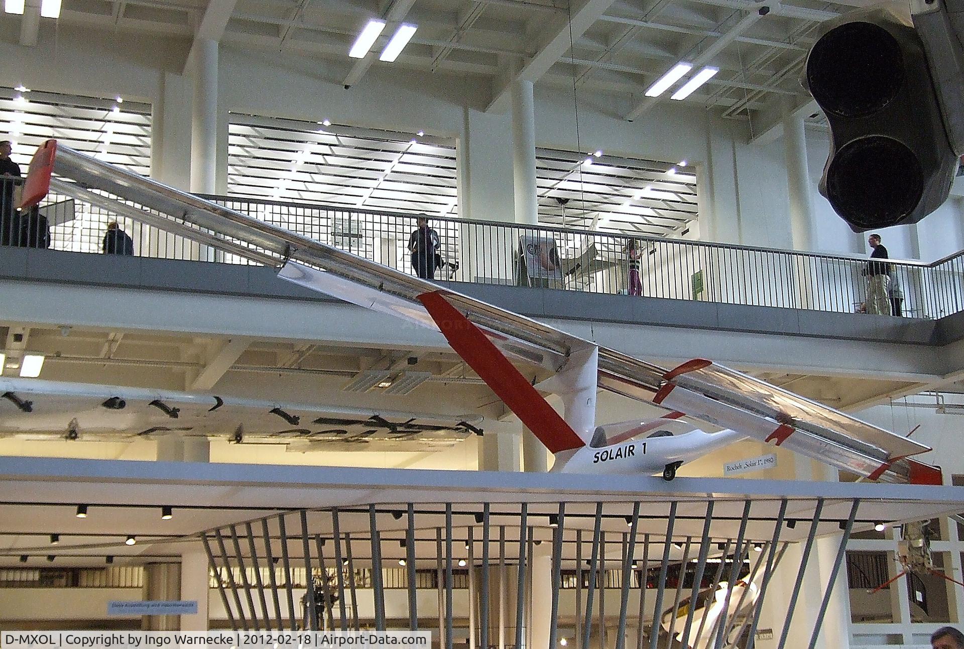 D-MXOL, 1983 Rochelt Solair 1 C/N V1, Rochelt Solair 1 at the Deutsches Museum, München (Munich)