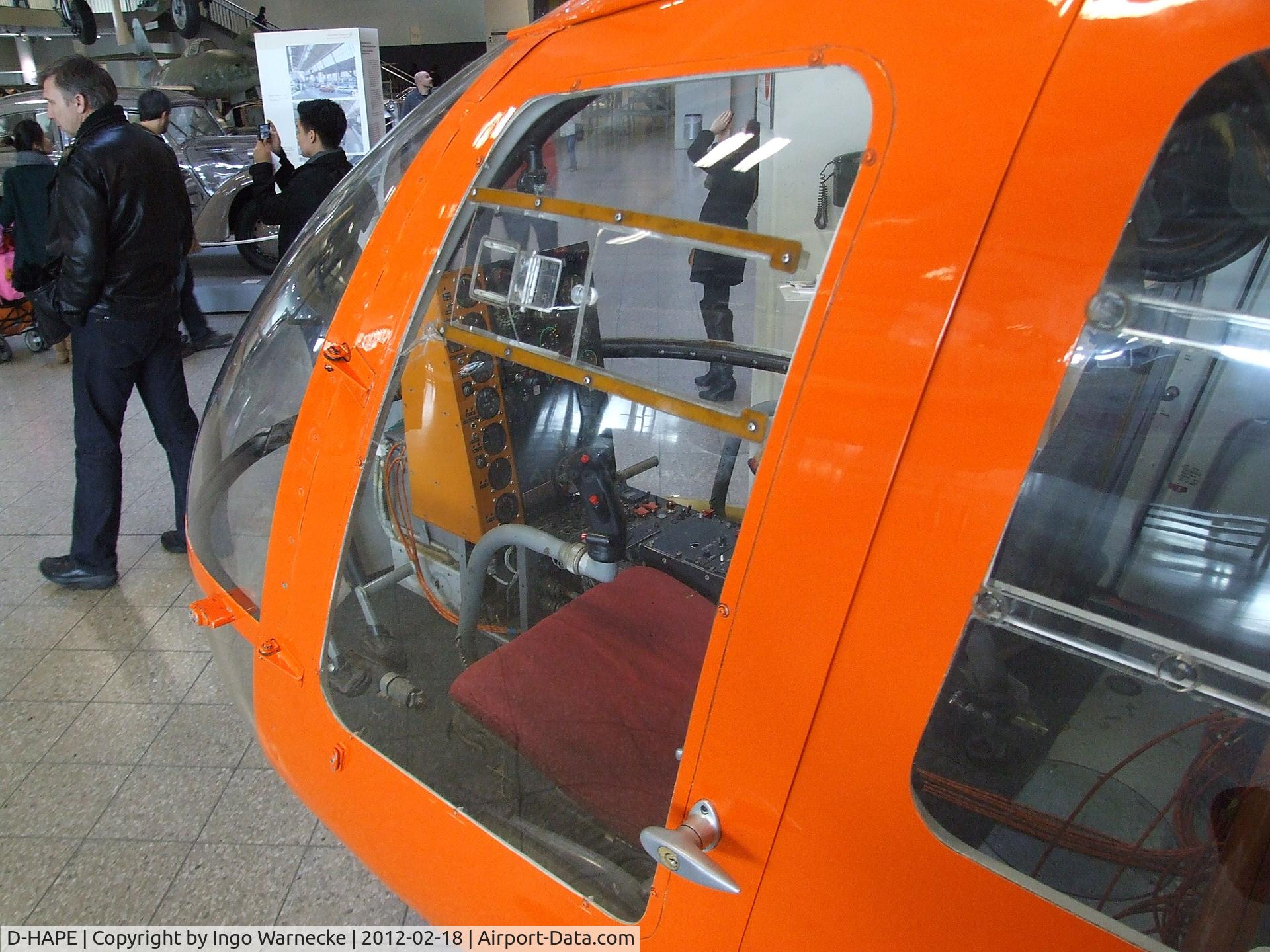 D-HAPE, MBB Bo-105P C/N V-4, MBB Bo 105P at the Deutsches Museum, München (Munich)