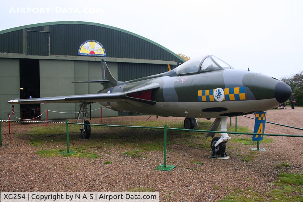 XG254, 1956 Hawker Hunter FGA.9 C/N 41H/680055, Preserved Flixton