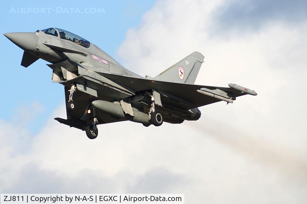 ZJ811, 2005 Eurofighter EF-2000 Typhoon T3 C/N 0049/BT012, Overshooting