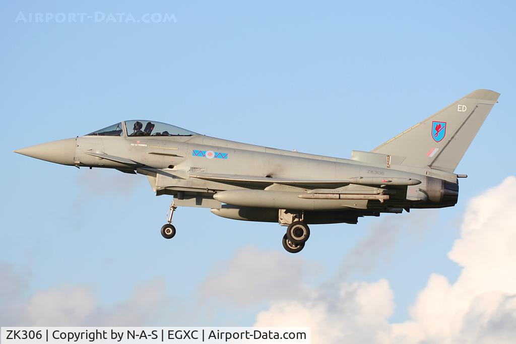 ZK316, 2011 Eurofighter EF-2000 Typhoon FGR4 C/N BS075, Short final