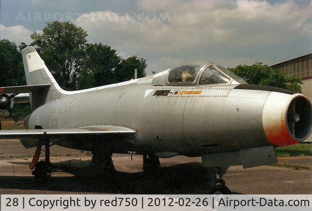 28, Dassault Mystere IVA C/N 28, Photograph by Edwin van Opstal with permission. Scanned from a color print. Photographed before restoration.