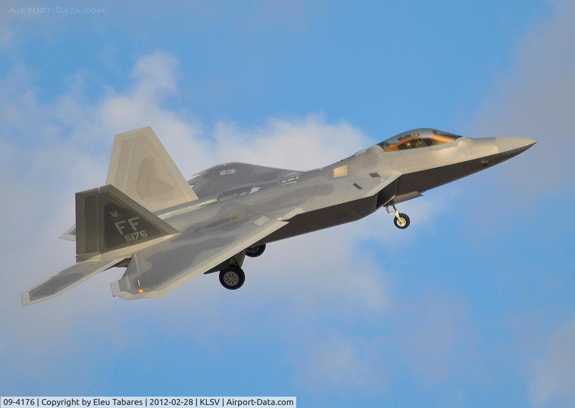 09-4176, Lockheed Martin F-22A Raptor C/N 4176, Taken during Red Flag Exercise at Nellis Air Force Base, Nevada.
