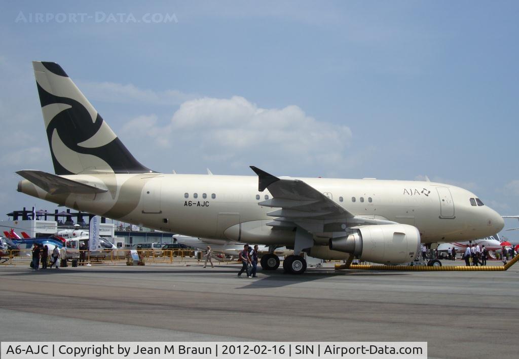 A6-AJC, 2009 Airbus ACJ318 (A318-112/CJ) C/N 3985, Singapore Airshow 2012