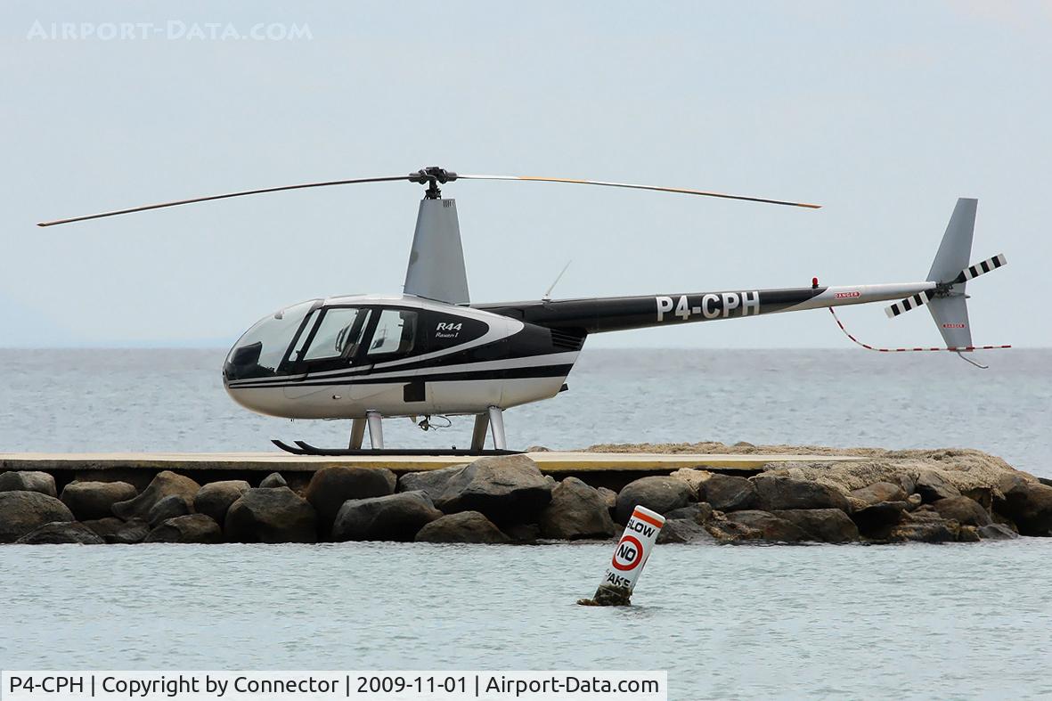 P4-CPH, 2005 Robinson R44 C/N 1501, Waiting for a scenic flight.