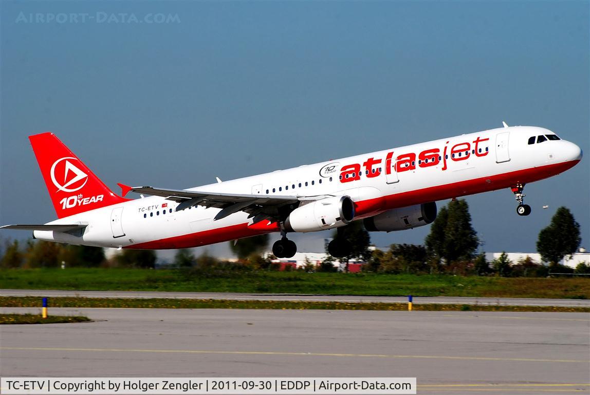 TC-ETV, 2003 Airbus A321-231 C/N 1950, Eastbound departure on rwy 08L.......