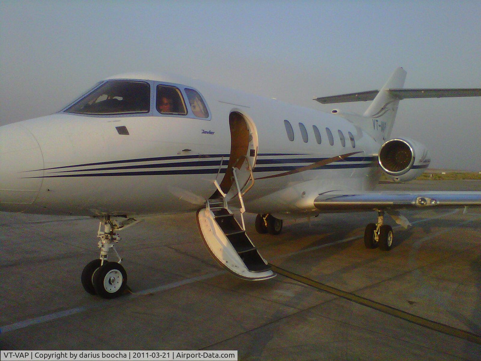 VT-VAP, 1998 Raytheon Hawker 800XP C/N 258384, owned by First Future Air Services Pvt Ltd ,Pune ,India