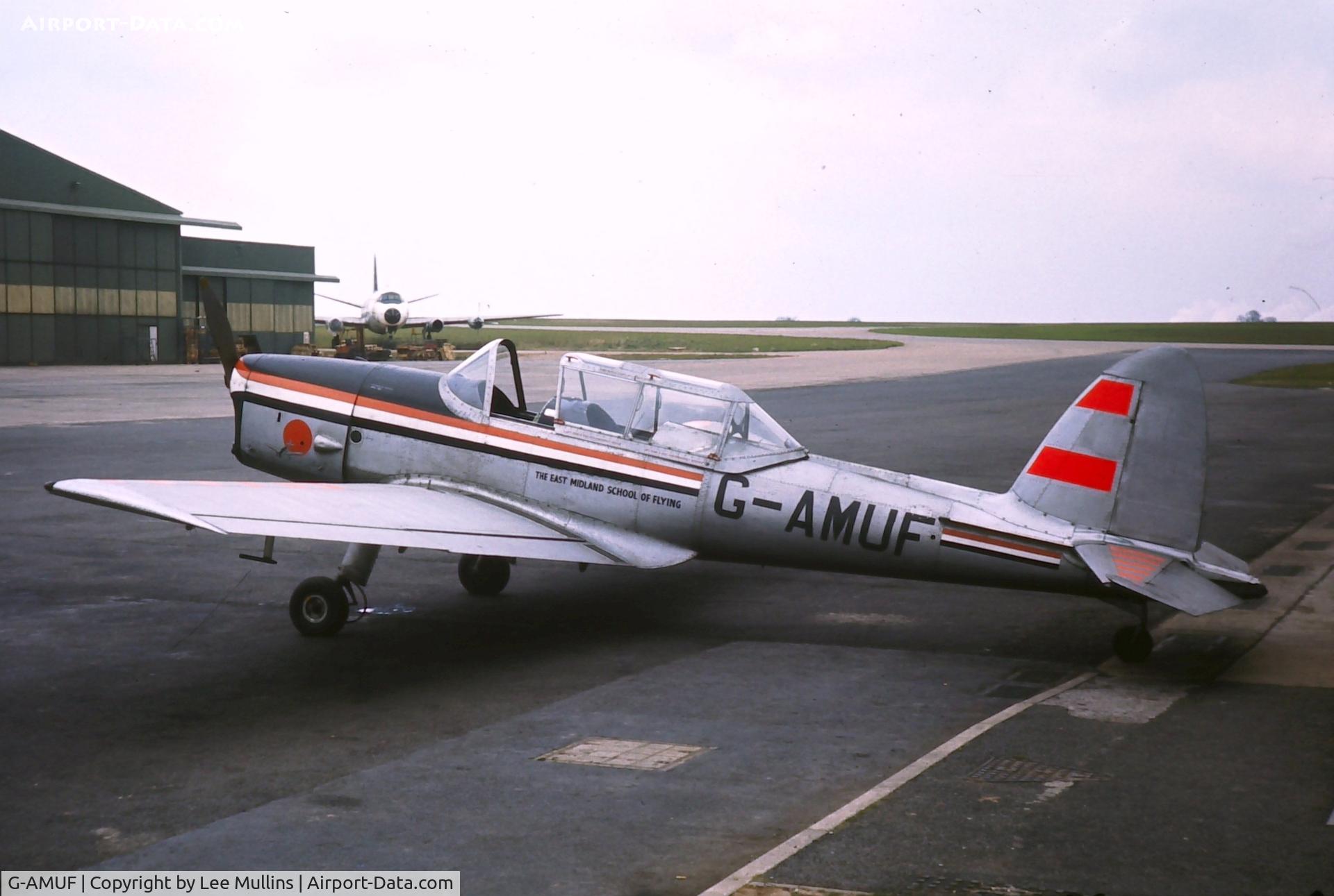 G-AMUF, 1952 De Havilland DHC-1 Chipmunk 21 C/N C1/0832, Midland School of Flying. East Midlands C1972