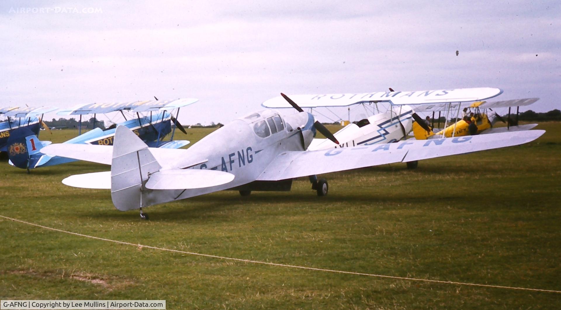 G-AFNG, 1939 De Havilland DH-94 Moth Minor C/N 94014, Visitor to Biggin Hill C1972