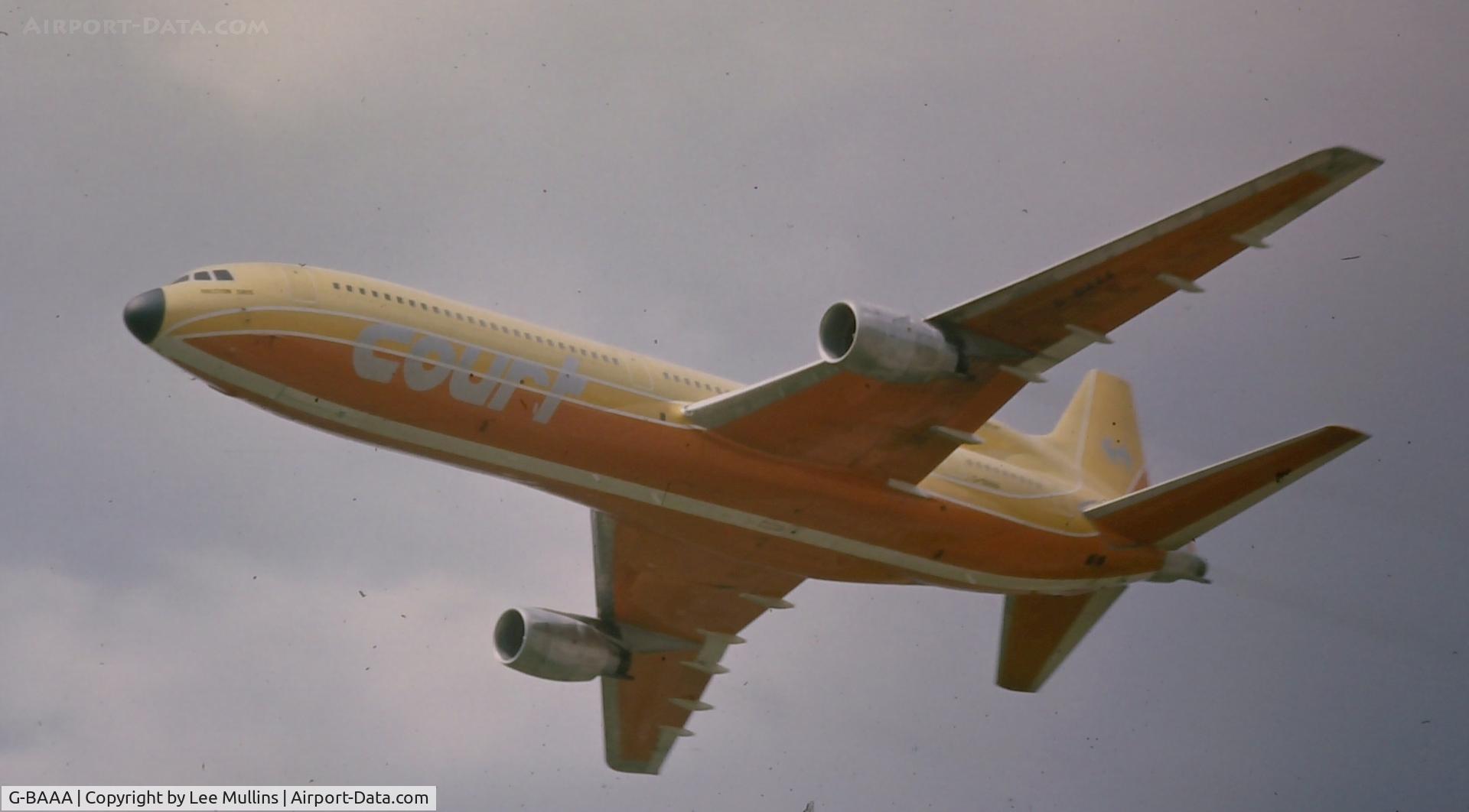 G-BAAA, 1972 Lockheed L-1011-385-1 TriStar 1 C/N 193E-1024, Court Line Tristar showing at Biggin Hill C1972
