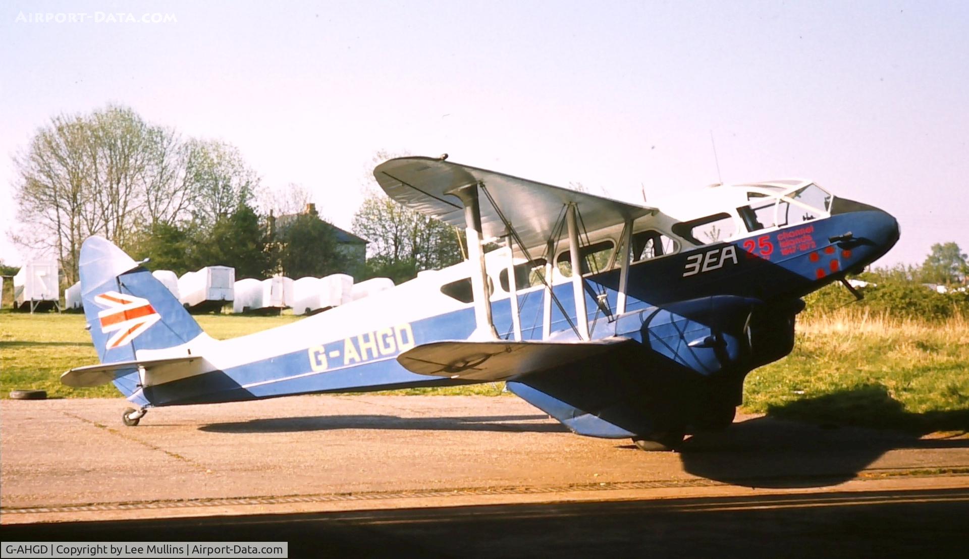 G-AHGD, 1945 De Havilland DH-89A Dominie/Dragon Rapide C/N 6862, In BEA markings at Booker C1972