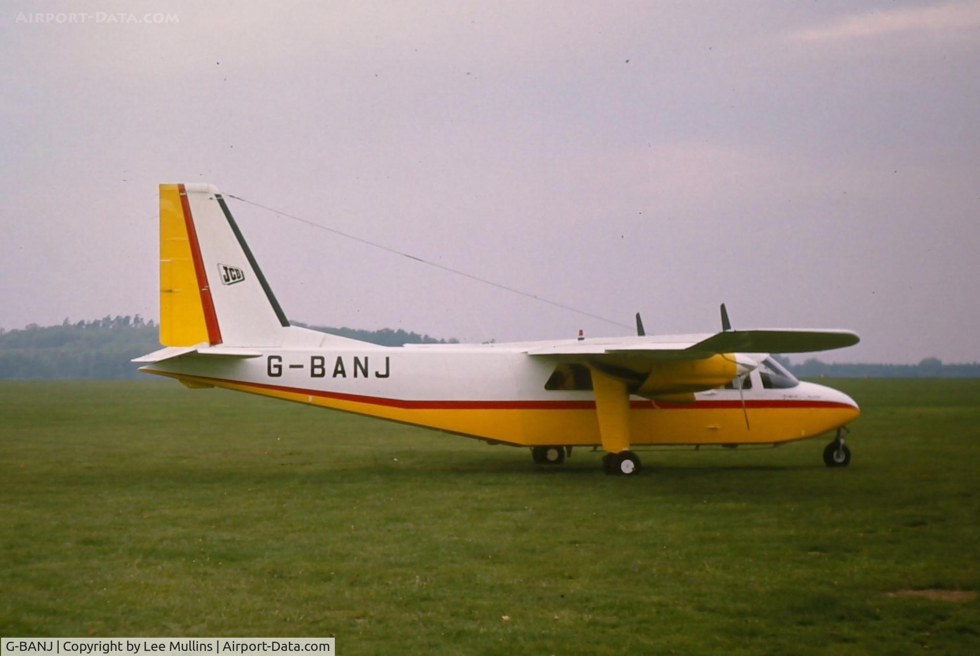 G-BANJ, Britten-Norman BN-2A-3 Islander C/N 317, JCB's Islander at Booker C1972